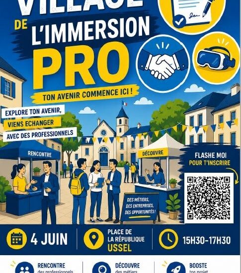 Village de l&rsquo;Immersion Pro, le jeudi 4 juin à Ussel
